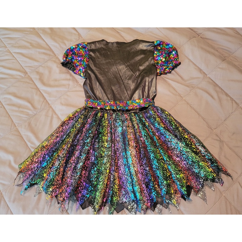 Spirit Halloween Rainbow Sequin Witch Fairy‎ Costume - Picture 7 of 9